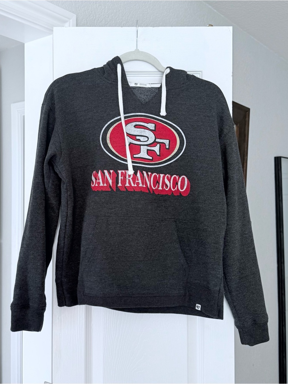 SF 49er Charcoal Gray Crewneck Sweatshirt